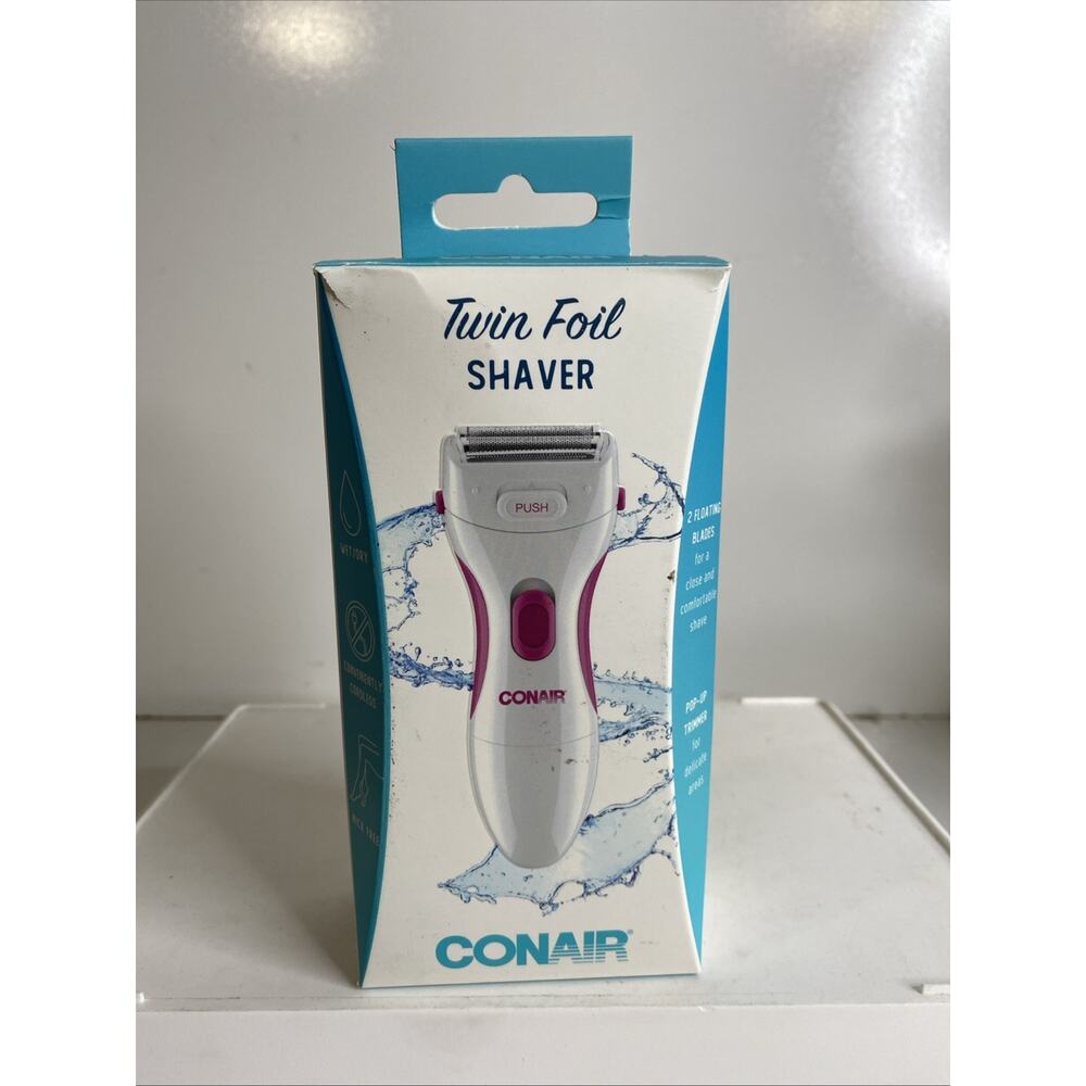 Conair Satiny Smooth Ladies Cordless Twin Foil Shaver with Pop-Up Trimmer